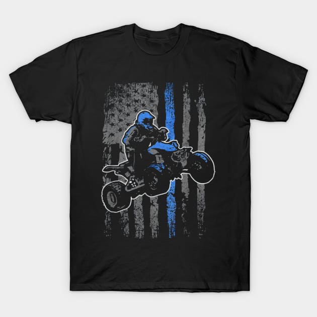 ATV america flag T-Shirt by Sendumerindu